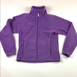 Columbia Fleece Purple Jacket Youth 14/16